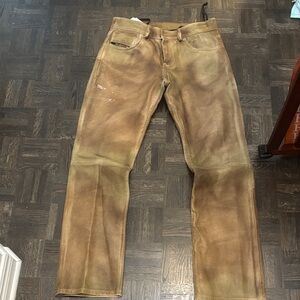 Women’s diesel leather  Jeans